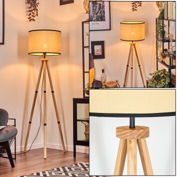 Chellas lampa stojąca kolory naturalne, 1-punktowy