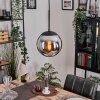 Gastor Lampa wisząca, Kula świetlna 20 cm Chrom, Przydymiony, 1-punktowy