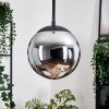 Gastor Lampa wisząca, Kula świetlna 20 cm Chrom, Przydymiony, 1-punktowy