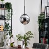 Gastor Lampa wisząca, Kula świetlna 20 cm Chrom, Przydymiony, 1-punktowy