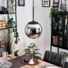Gastor Lampa wisząca, Kula świetlna 20 cm Chrom, Przydymiony, 1-punktowy