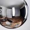 Gastor Lampa wisząca, Kula świetlna 25 cm Chrom, Przydymiony, 1-punktowy