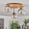 Koyoto Lampa sufitowa, Kula świetlna 40 cm Ecru, Czarny, 3-punktowe