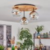Koyoto Lampa sufitowa, Kula świetlna 40 cm Ecru, Czarny, 3-punktowe