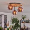 Koyoto Lampa sufitowa, Kula świetlna 40 cm Ecru, Czarny, 3-punktowe