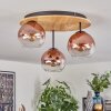 Koyoto Lampa sufitowa, Kula świetlna 40 cm Ecru, Czarny, 3-punktowe