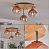 Koyoto lampa sufitowa, kula świetlna 40 cm kolory naturalne, czarny, 3-punktowe
