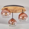 Koyoto lampa sufitowa, kula świetlna 40 cm kolory naturalne, czarny, 3-punktowe