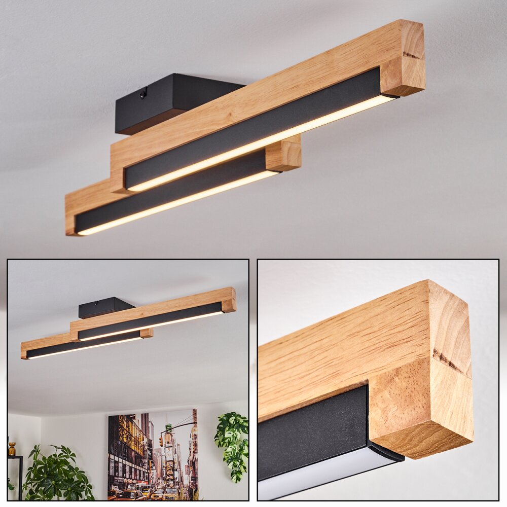 Lemene Lampa sufitowa LED Ecru, Czarny, 2-punktowe main product photo