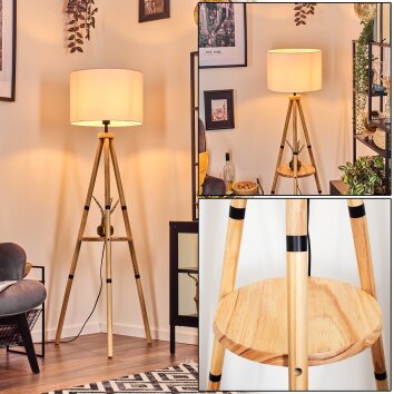 Bassagoda lampa stojąca kolory naturalne, 1-punktowy