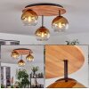 Koyoto Lampa sufitowa, Kula świetlna 40 cm Ecru, Czarny, 3-punktowe
