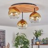 Koyoto Lampa sufitowa, Kula świetlna 40 cm Ecru, Czarny, 3-punktowe
