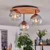 Koyoto Lampa sufitowa, Kula świetlna 40 cm Ecru, Czarny, 3-punktowe