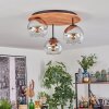 Koyoto Lampa sufitowa, Kula świetlna 40 cm Ecru, Czarny, 3-punktowe