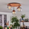 Koyoto Lampa sufitowa, Kula świetlna 40 cm Ecru, Czarny, 3-punktowe
