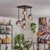 Gastor Lampa sufitowa, Kula świetlna Chrom, Przezroczysty, Przydymiony, 5-punktowe