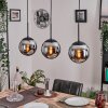 Gastor Lampa wisząca, Kula świetlna Chrom, Przydymiony, 3-punktowe