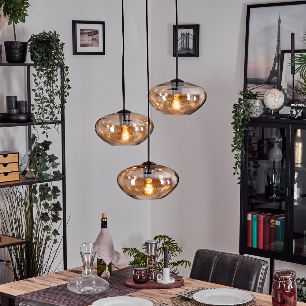 Mertola Lampa wisząca, Kula świetlna Czarny, 3-punktowe main product photo