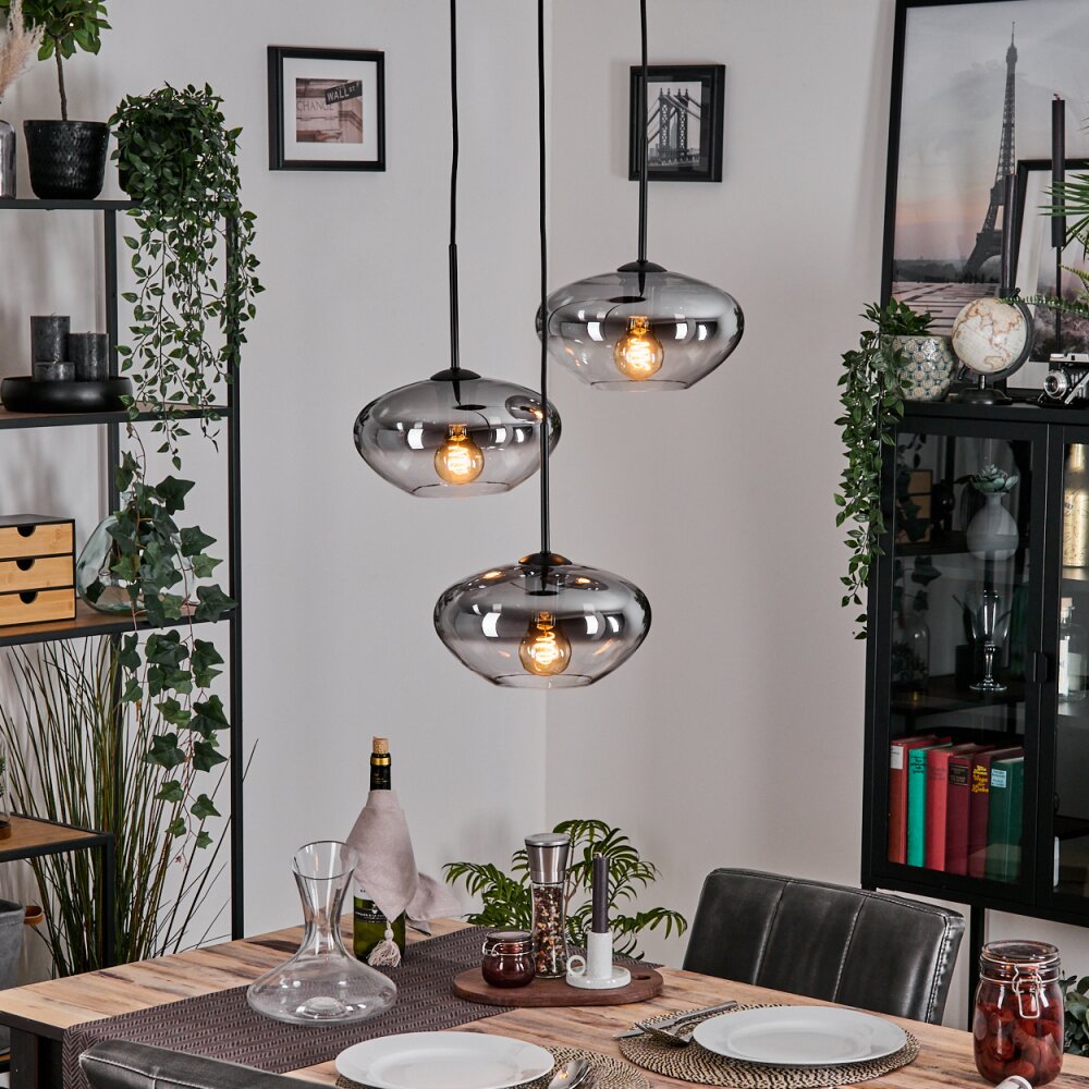 Mertola Lampa wisząca, Kula świetlna Czarny, 3-punktowe main product photo
