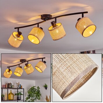 Bassagoda Lampa sufitowa Czarny, 4-punktowe