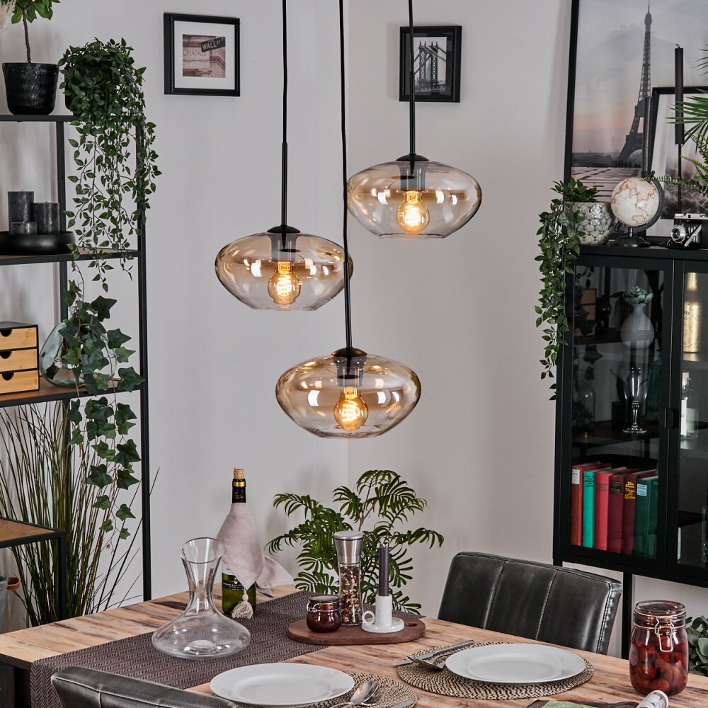 Mertola Lampa wisząca, Kula świetlna Czarny, 3-punktowe main product photo