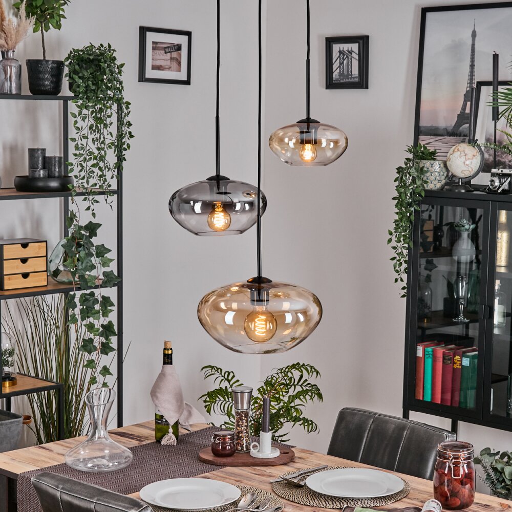 Mertola Lampa wisząca, Kula świetlna Czarny, 3-punktowe main product photo