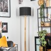 Bassagoda lampa stojąca kolory naturalne, czarny, 1-punktowy