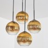 Koyoto Lampa wisząca, Kula świetlna 35 cm Złoty, Przezroczysty, 4-punktowe