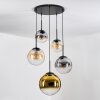Gastor lampa wisząca, kula świetlna 45 cm czarny, 5-punktowe