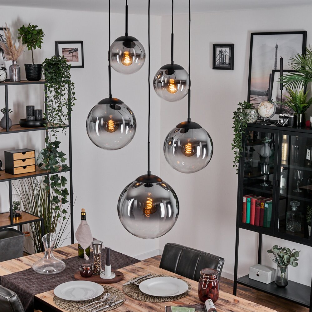 Gastor Lampa wisząca, Kula świetlna 45 cm Czarny, 5-punktowe main product photo