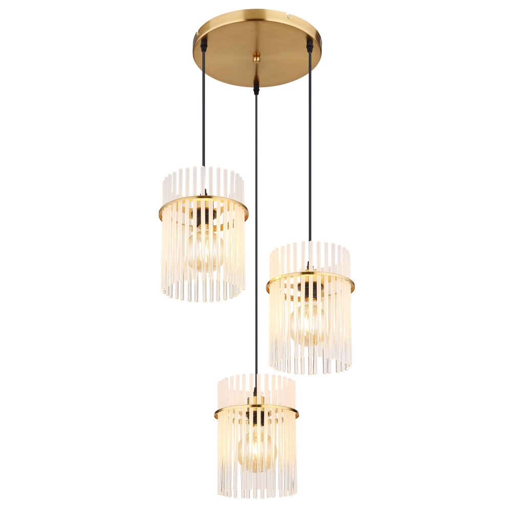 Oświetlenie Globo Gorley Lampa wisząca Złoty, 3-punktowe main product photo