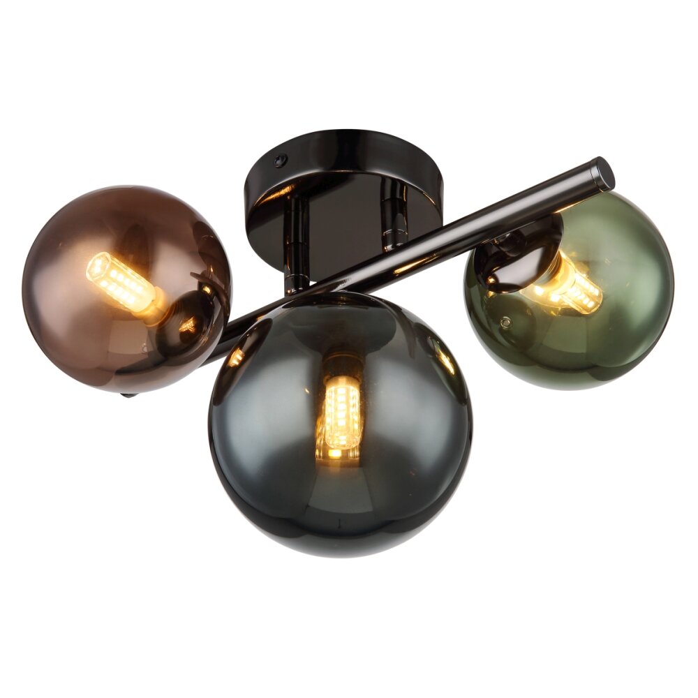Oświetlenie Globo Riha Lampa sufitowa Szary, 3-punktowe main product photo