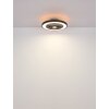 Oświetlenie Globo Blizzak lampa z wentylatorem LED Czarny, 1-punktowy, Zdalne sterowanie