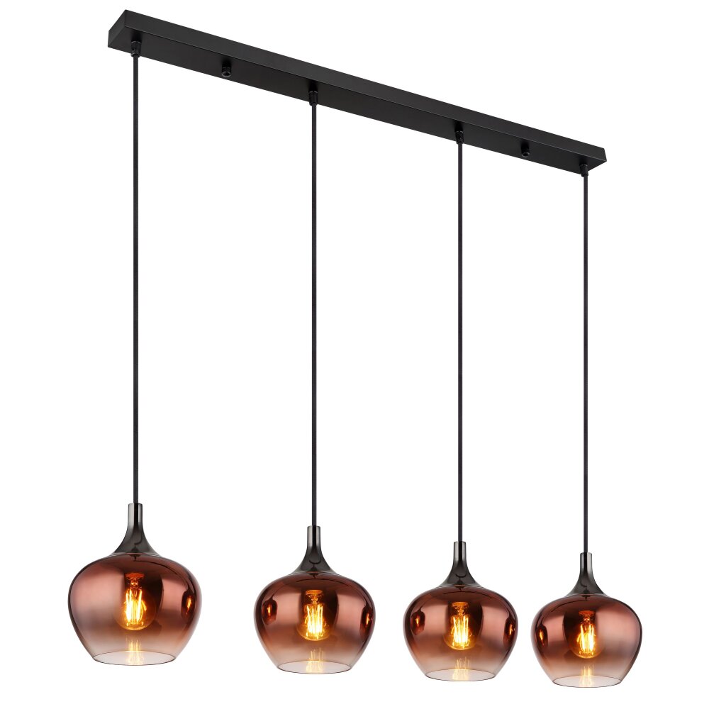 Oświetlenie Globo Maxy Lampa wisząca Chrom, Czarny, 4-punktowe main product photo
