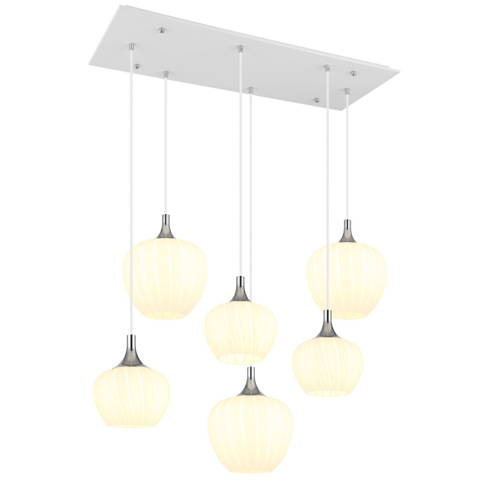 Oświetlenie Globo Maxy Lampa wisząca Chrom, Biały, 6-punktowe main product photo