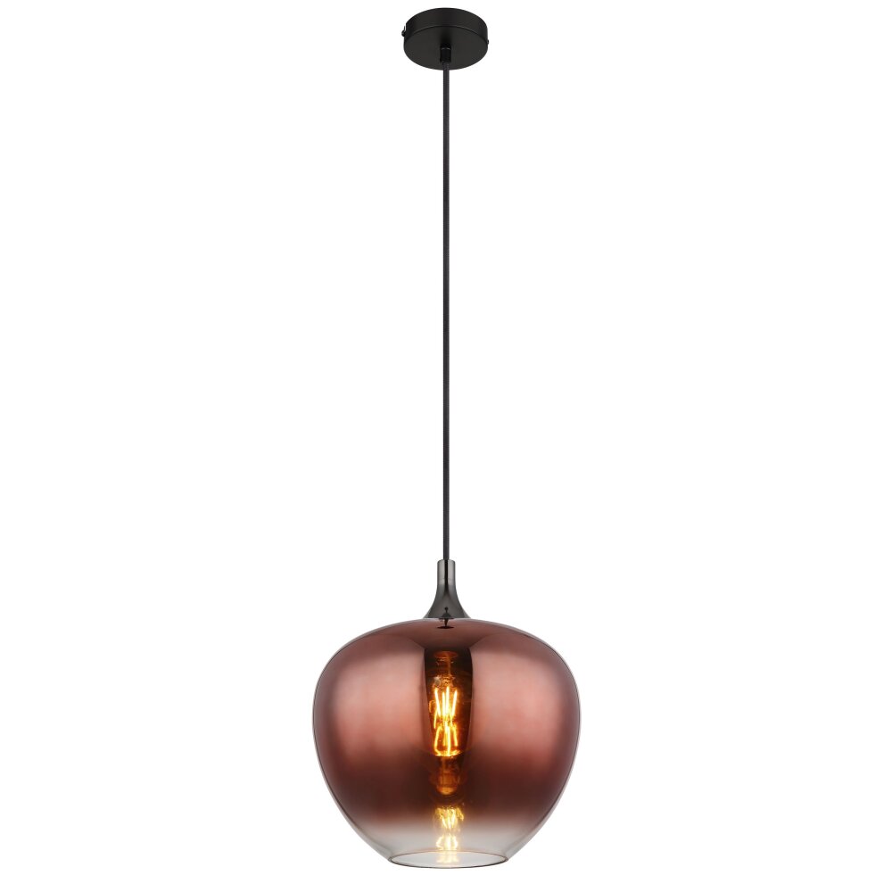 Oświetlenie Globo Maxy Lampa wisząca Chrom, Czarny, 1-punktowy main product photo