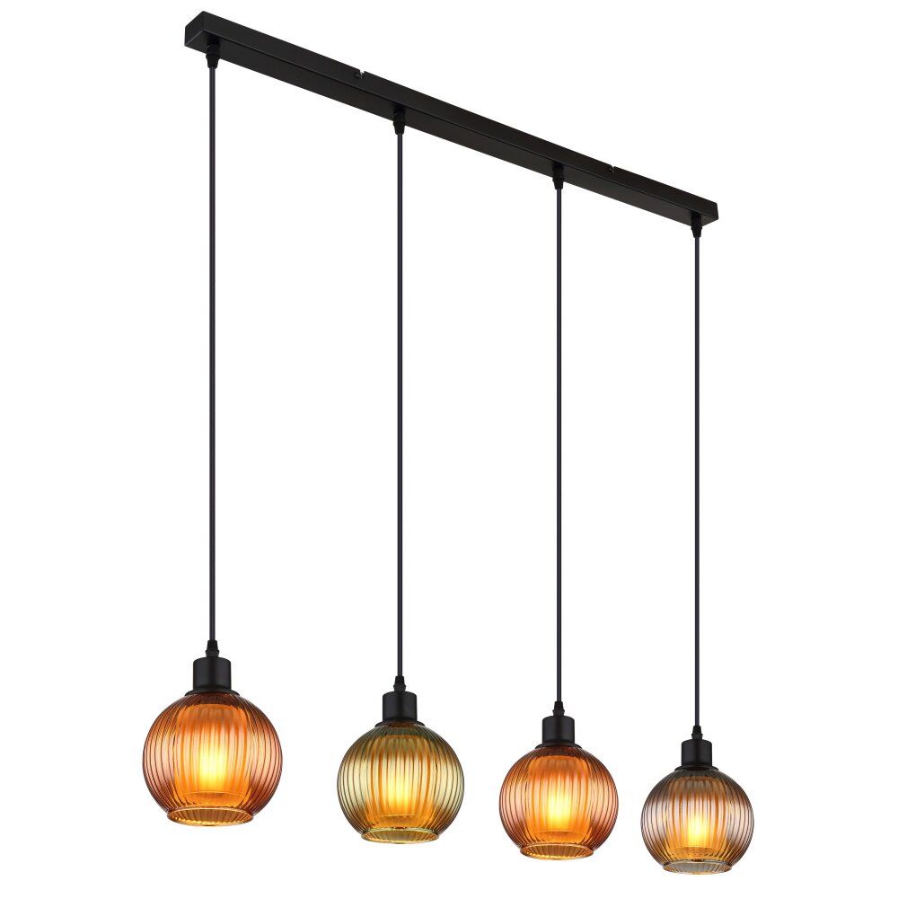 Oświetlenie Globo Zumba Lampa wisząca Czarny, 4-punktowe main product photo