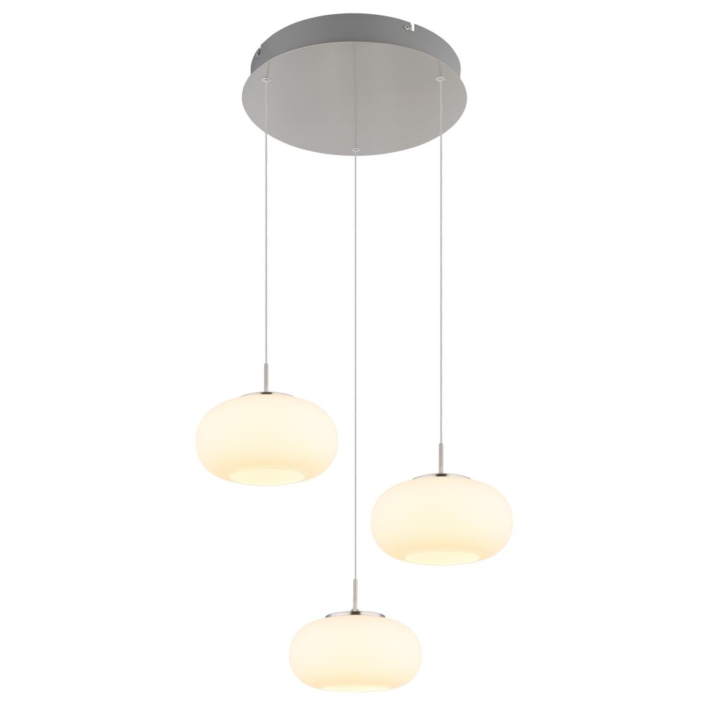 Oświetlenie Globo Quintara Lampa wisząca LED Nikiel matowy, 1-punktowy main product photo