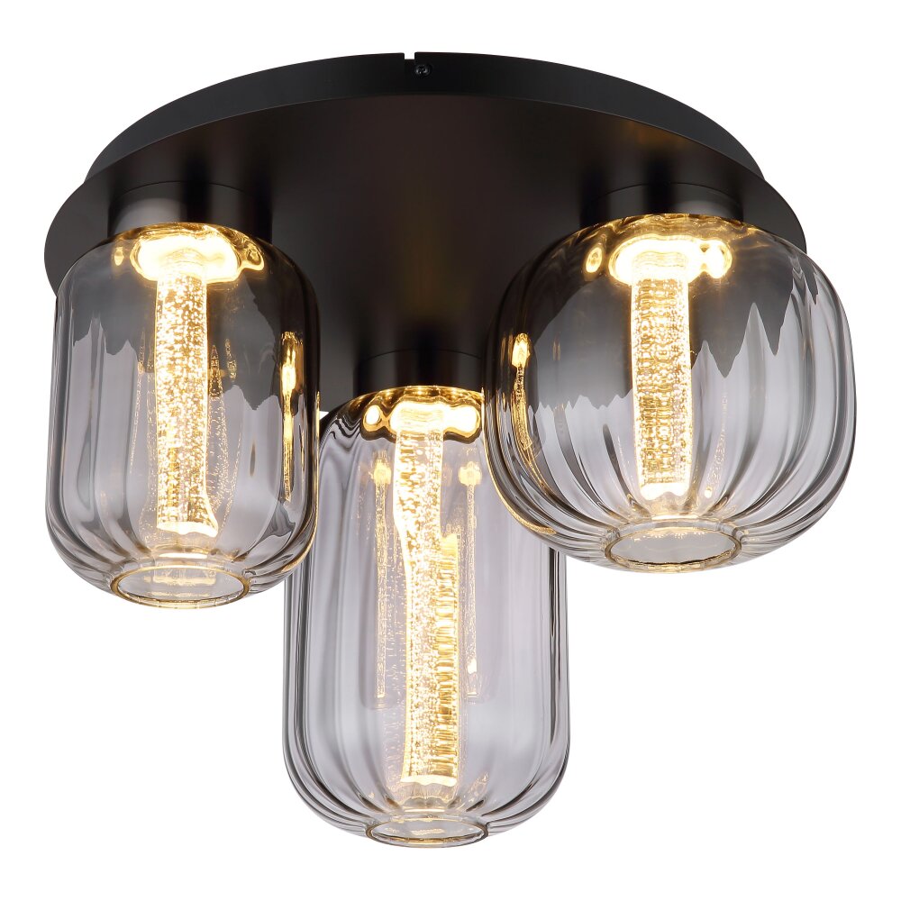 Oświetlenie Globo Fluoro Lampa sufitowa LED Czarny, 1-punktowy main product photo