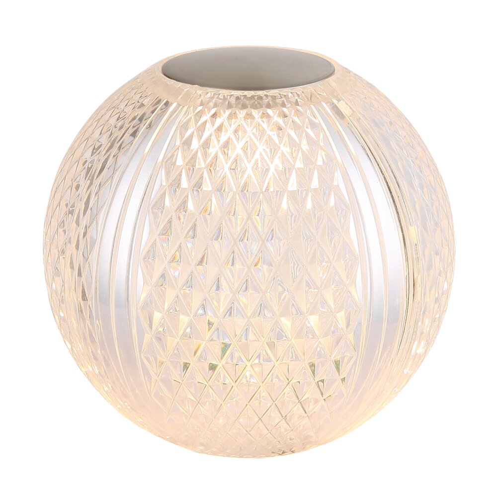 Oświetlenie Globo Aida Lampa stołowa LED Nikiel matowy, Przezroczysty, 1-punktowy main product photo