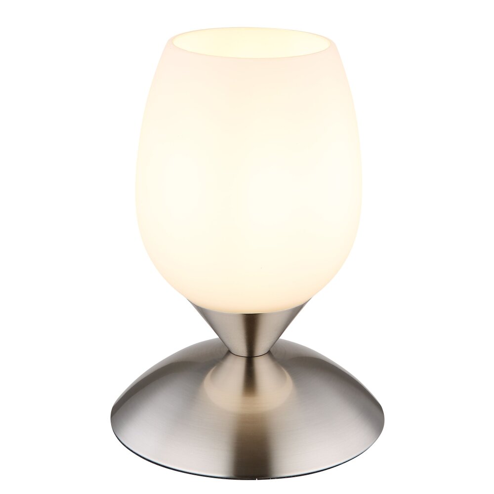 Oświetlenie Globo Kuwaita Lampa stołowa Nikiel matowy, 1-punktowy main product photo