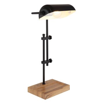 Oświetlenie Globo Marid lampa stołowa kolory naturalne, czarny, 1-punktowy