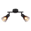 Oświetlenie Globo Satella lampa sufitowa, spot sufitowy, kinkiet, spot ścienny czarny, 2-punktowe