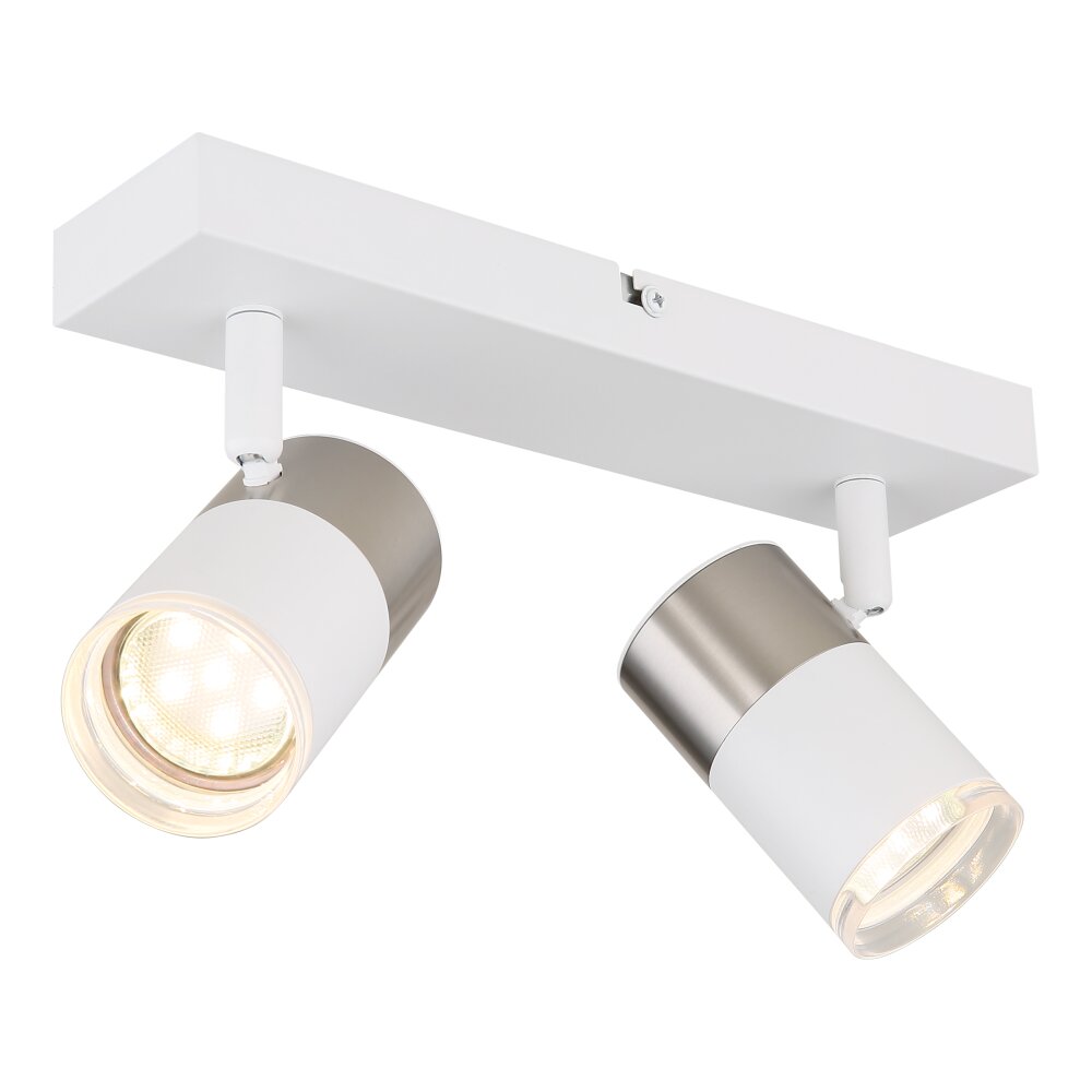 Oświetlenie Globo Brisbon Lampa sufitowa, Spot sufitowy, Lampa ścienna, Spot ścienny Biały, 2-punktowe main product photo