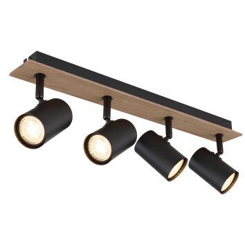 Oświetlenie Globo Linca lampa sufitowa, spot sufitowy, kinkiet, spot ścienny kolory naturalne, czarny, 4-punktowe