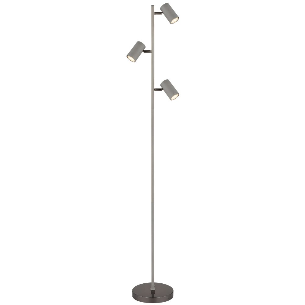 Oświetlenie Globo Robby Lampa stojąca Chrom, Czarny, 3-punktowe main product photo
