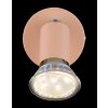 Oświetlenie Globo Matrix lampa sufitowa, spot sufitowy, kinkiet, spot ścienny różowy, 1-punktowy