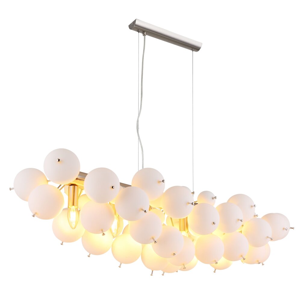Oświetlenie Globo Udo Lampa wisząca Nikiel matowy, 6-punktowe main product photo