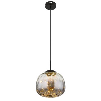 Oświetlenie Globo Firefly Lampa wisząca LED Czarny, 1-punktowy Oświetlenie Globo Firefly Lampa wisząca LED Czarny, 1-punktowy