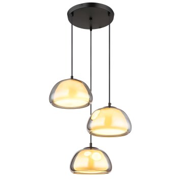 Oświetlenie Globo Jella Lampa wisząca Czarny, 3-punktowe
